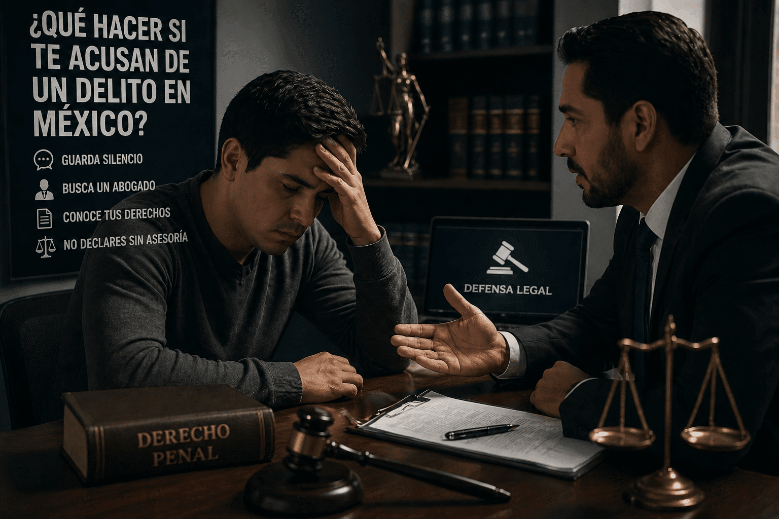 ¿Qué hacer si te acusan de un delito en México? Guía urgente